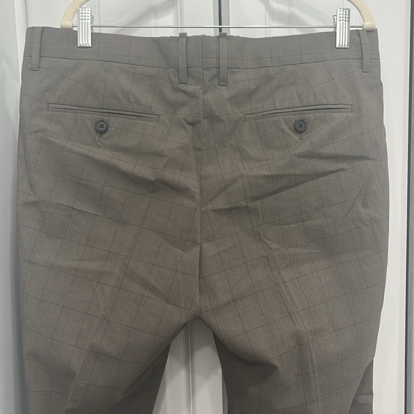 NWT all saints men’s brown checkered pants 33 - Picture 7 of 11